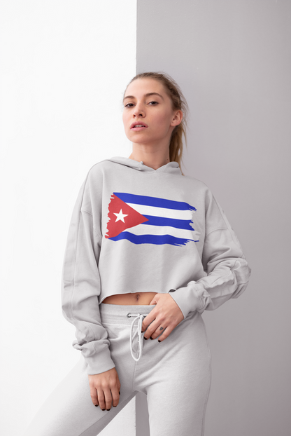 Cropped Hooded Sweatshirt - Cuba