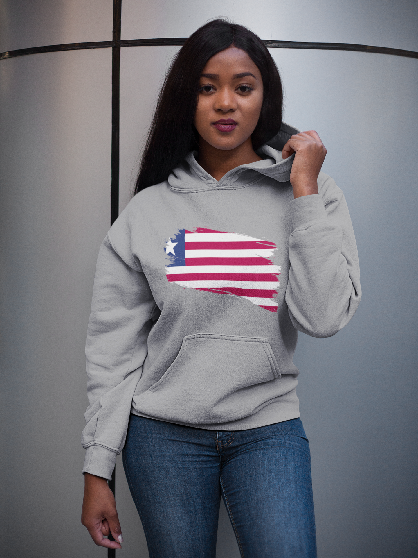 Unisex Hooded Sweatshirt - Liberia