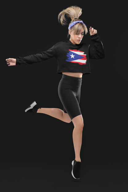 Cropped Hooded Sweatshirt - Puerto Rico