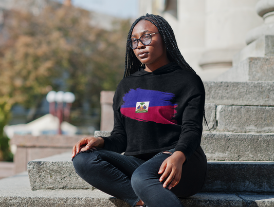 Cropped Hooded Sweatshirt - Haiti