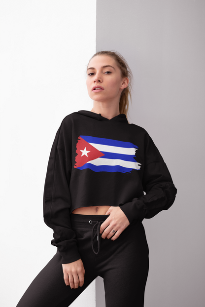 Cropped Hooded Sweatshirt - Cuba