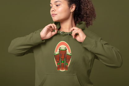 Unisex Hooded Sweatshirt - Djembe