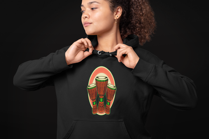 Unisex Hooded Sweatshirt - Djembe