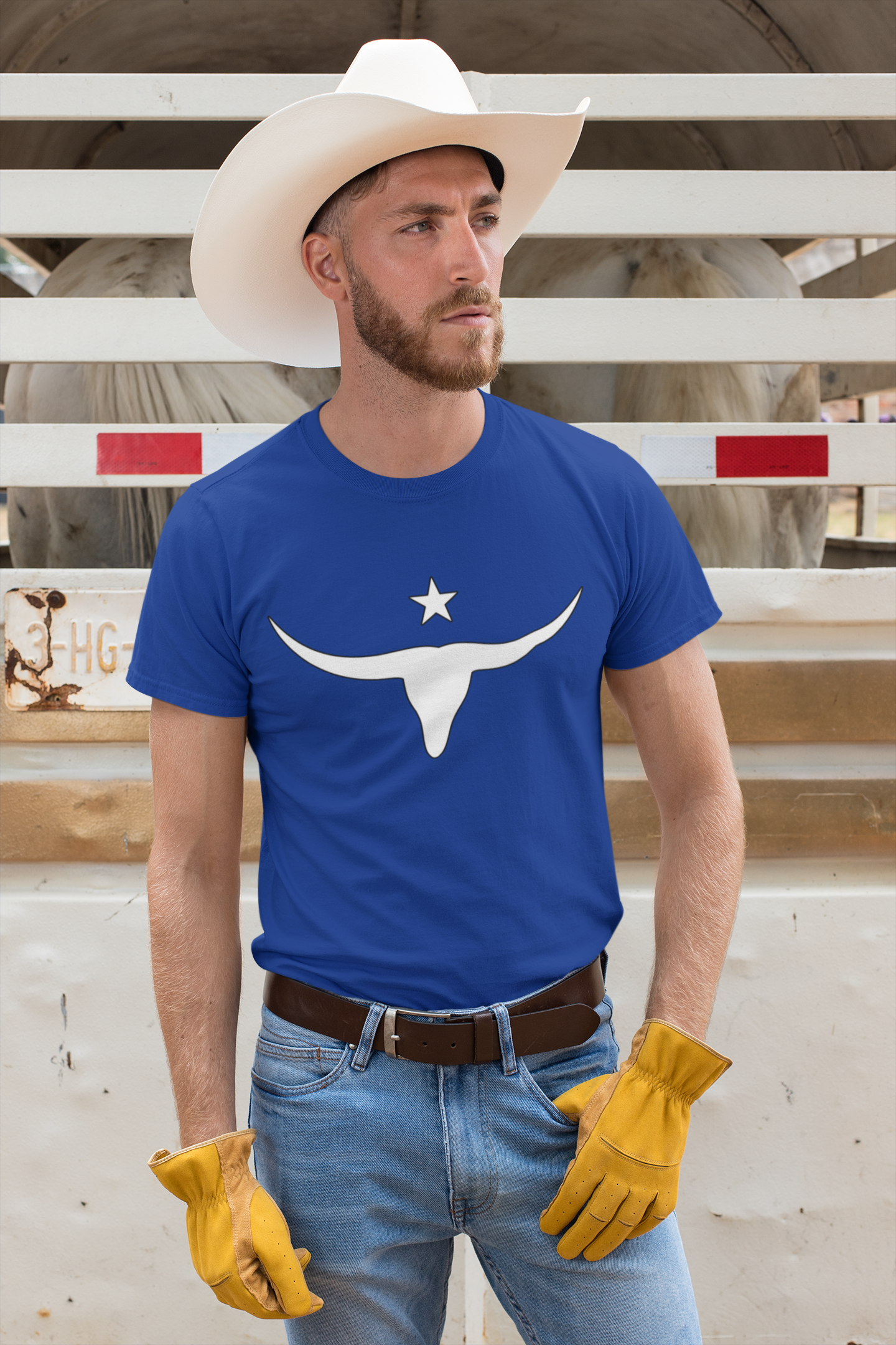 Unisex Softstyle T-Shirt - Long Horn