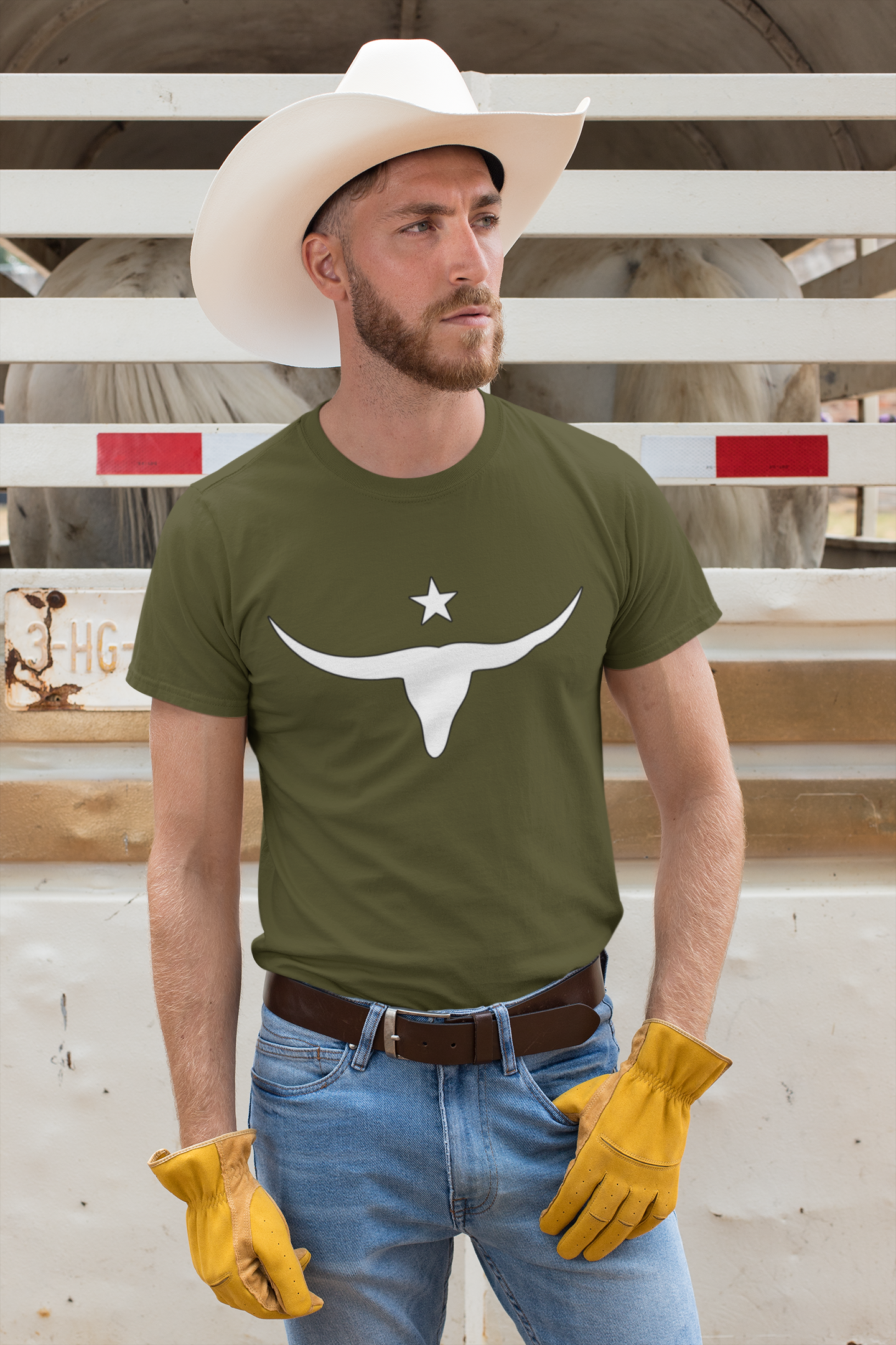 Unisex Softstyle T-Shirt - Long Horn